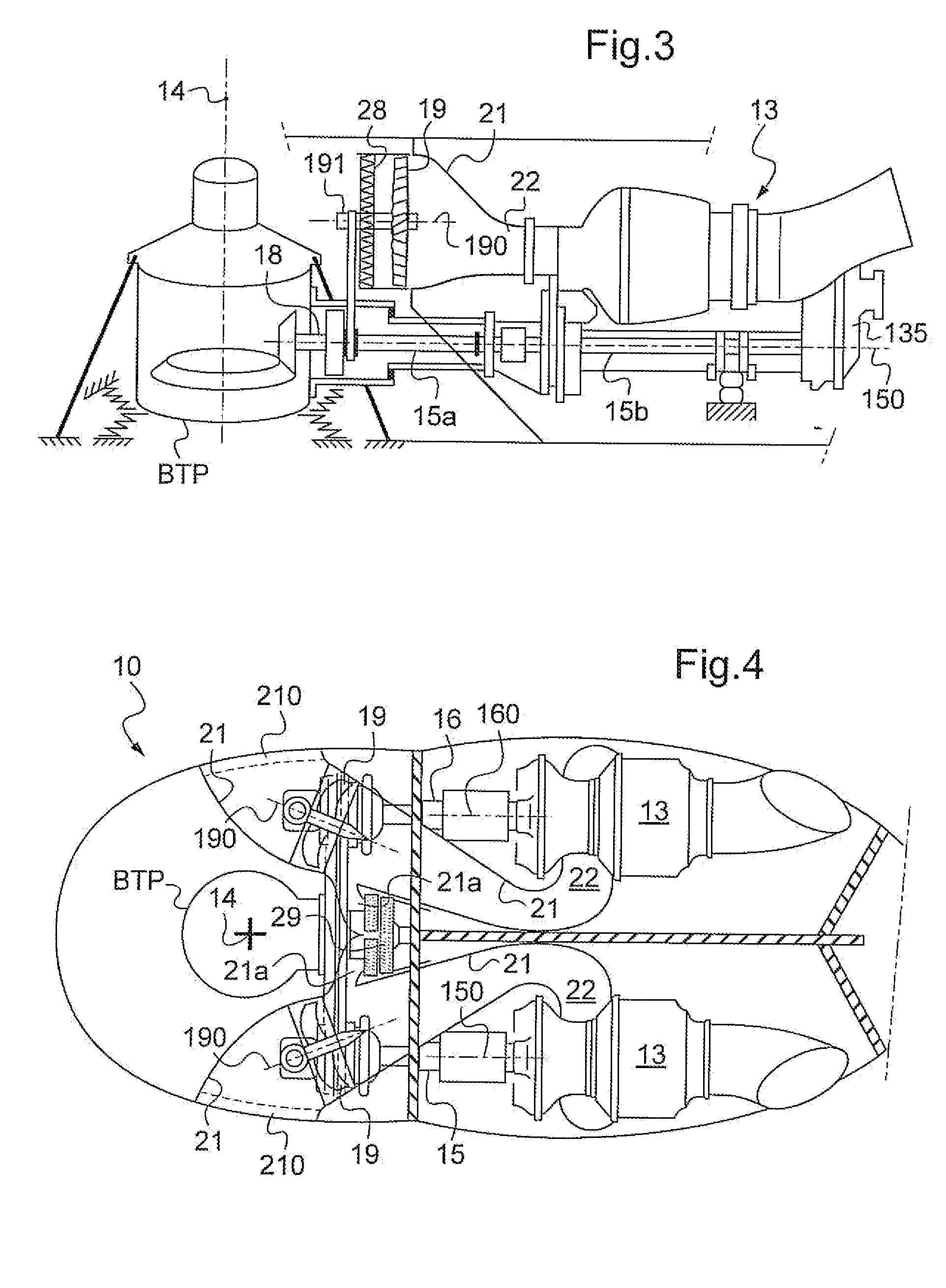 Rotorcraft fitted with turbine engines