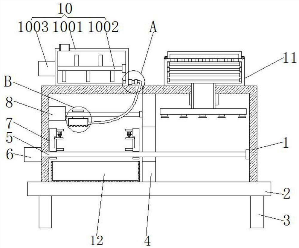 Spraying and drying device for stealth coating of wing of fighter plane