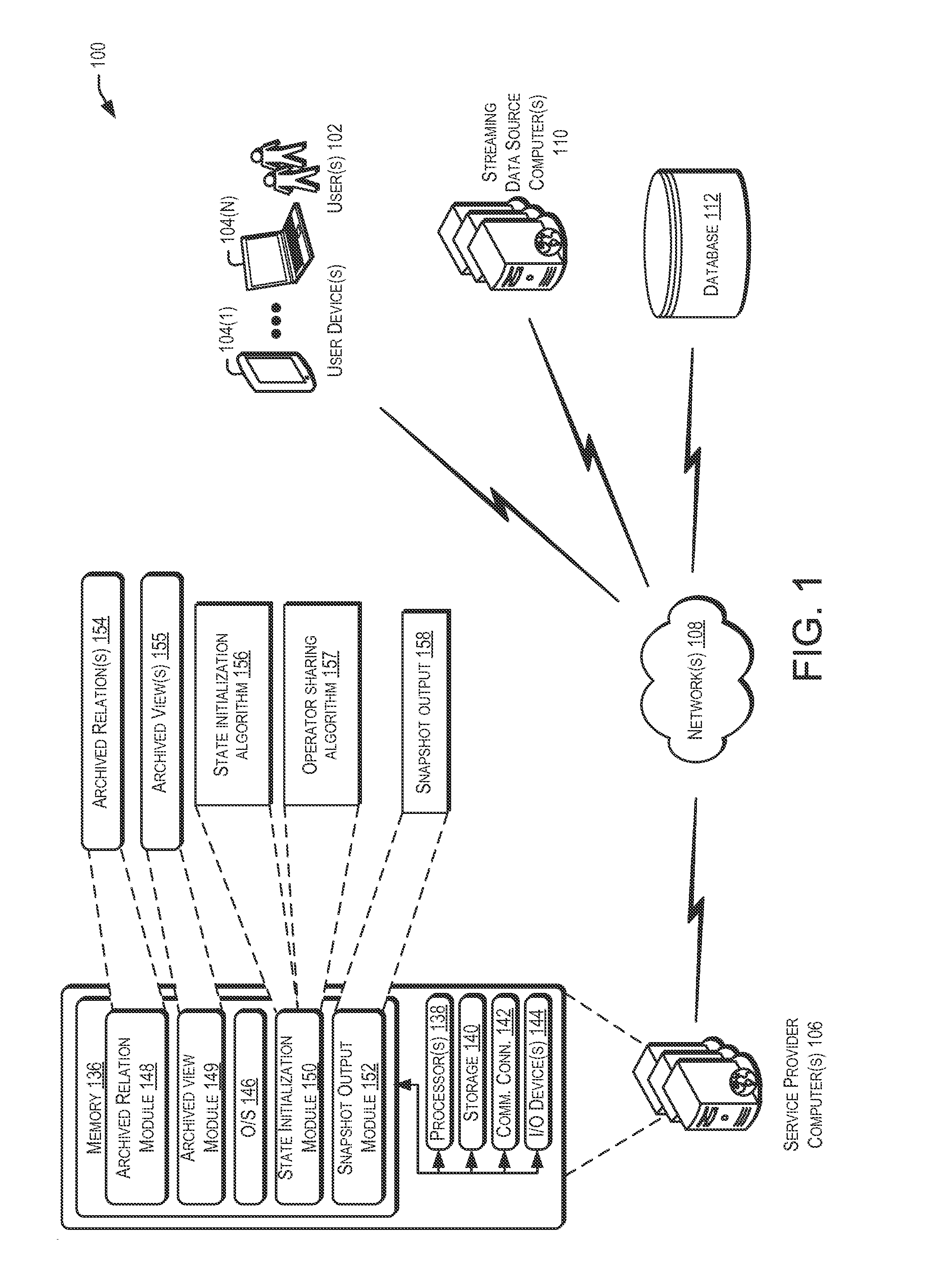 State initialization for continuous queries over archived views