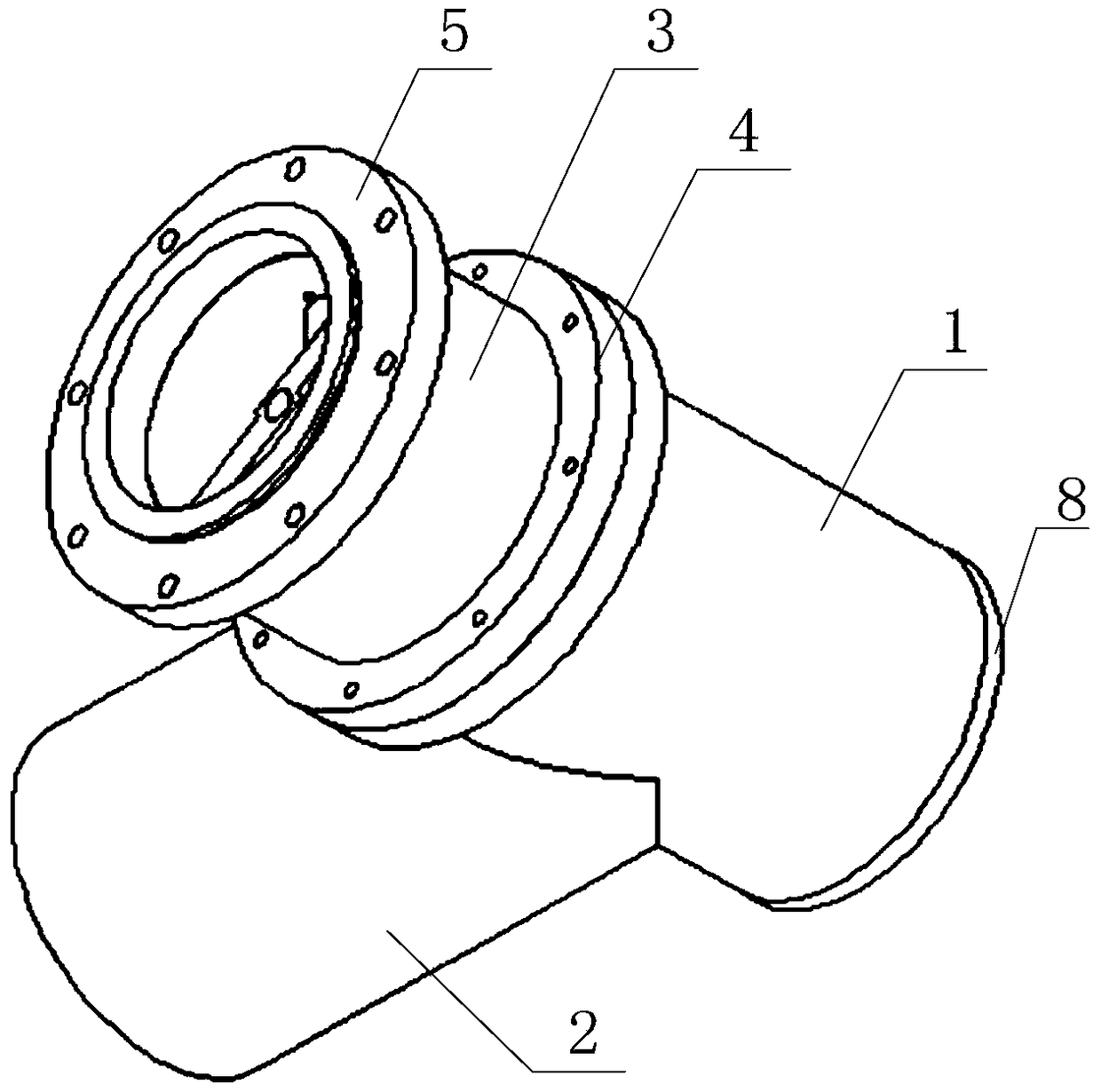 A deep hole drilling and boring chip detection device