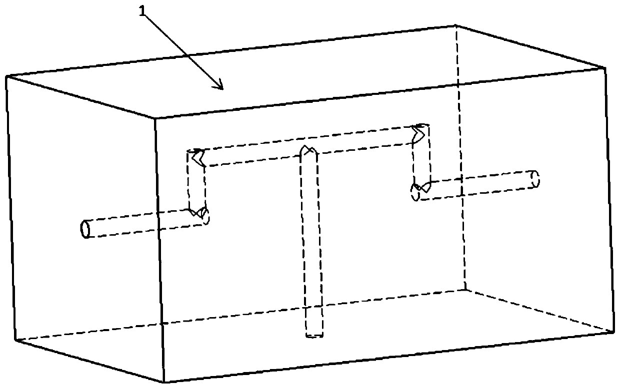 Powder-solid coupling forming method for internal complex multi-flow passage piece