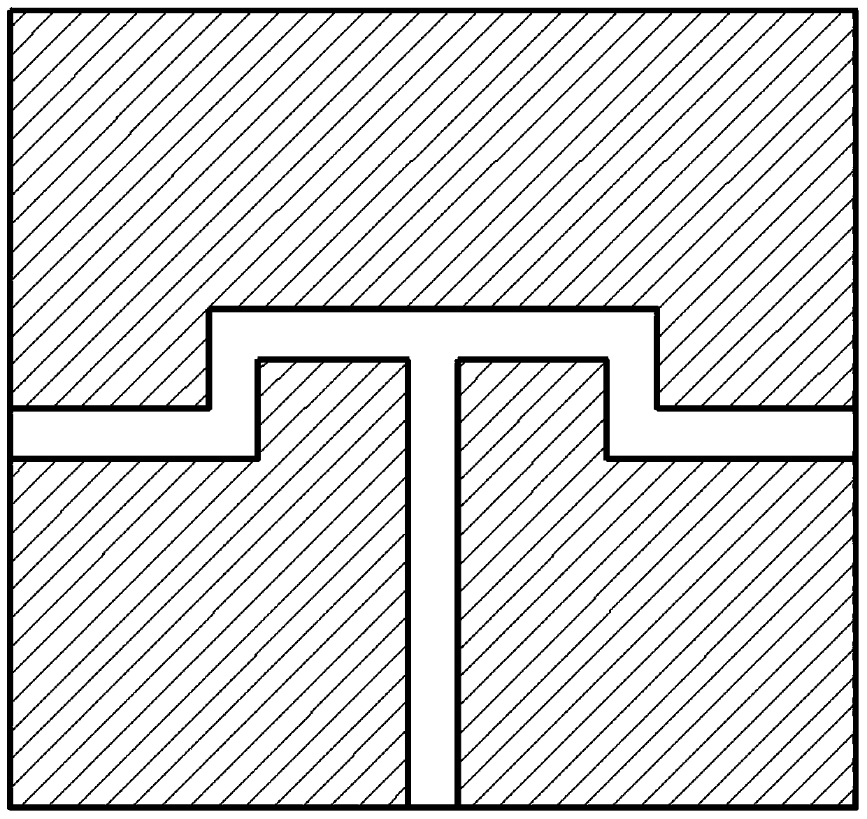 Powder-solid coupling forming method for internal complex multi-flow passage piece