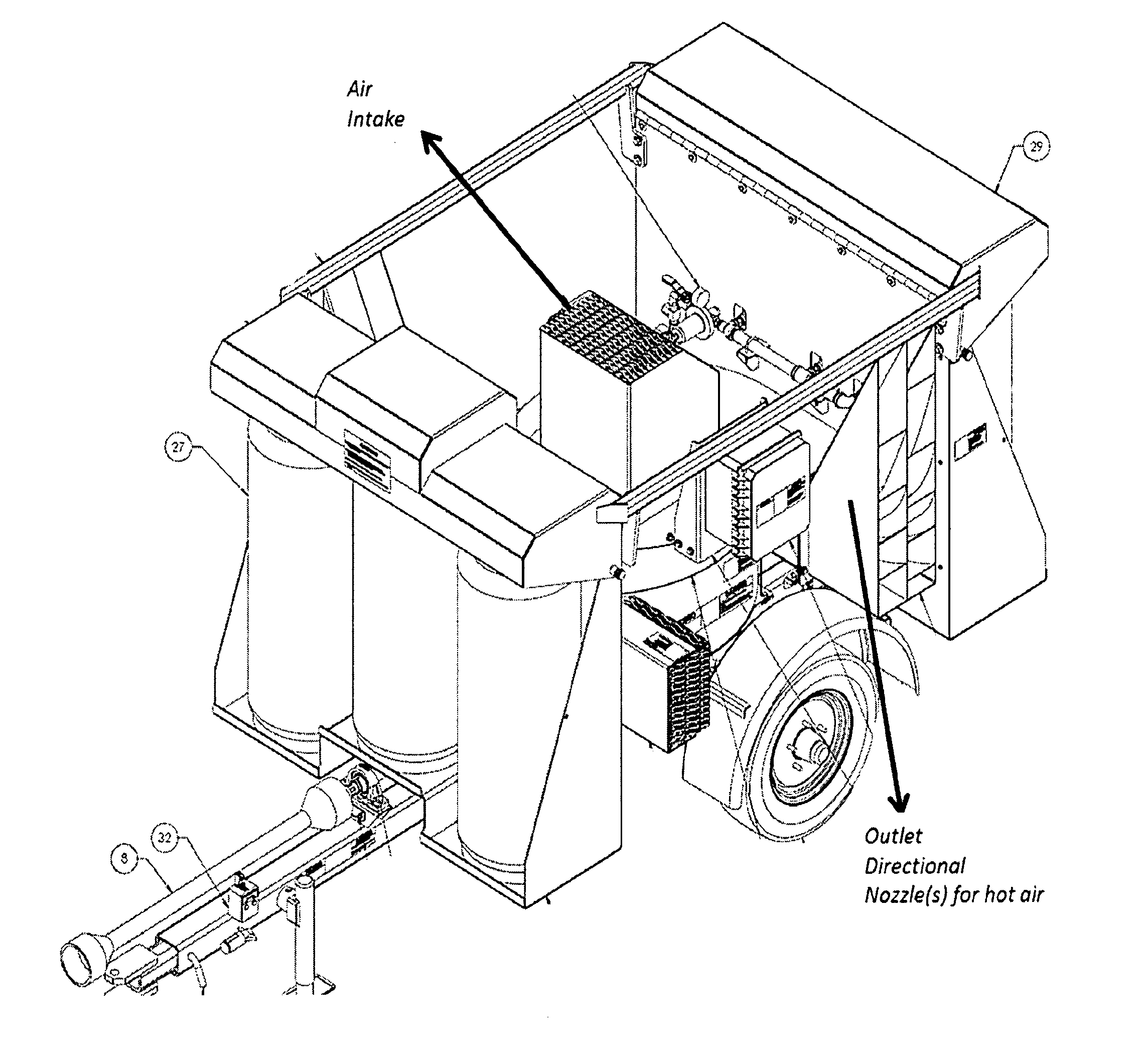 Thermal plant treatment and a machine to apply the treatment