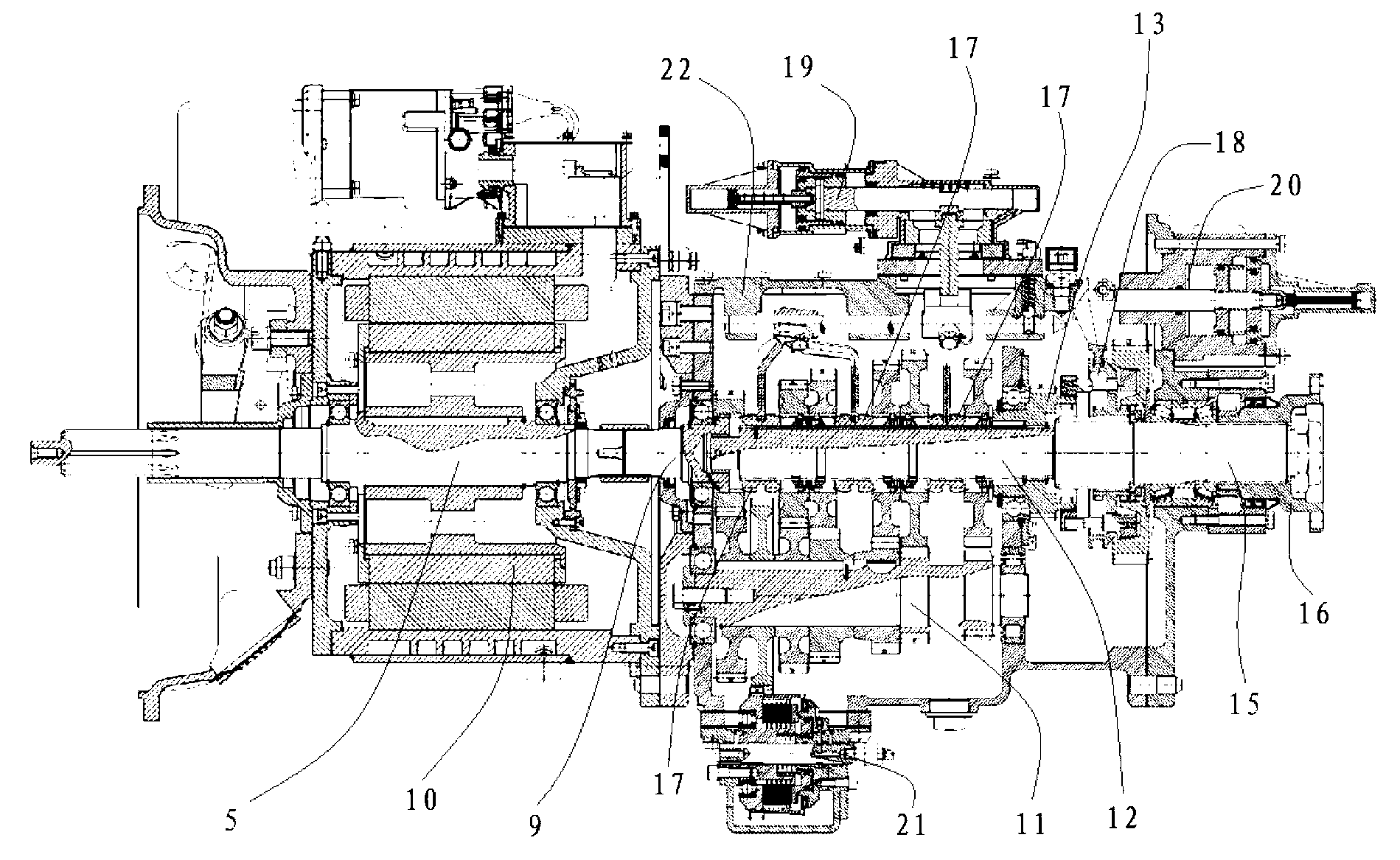 Parallel hybrid power transmission