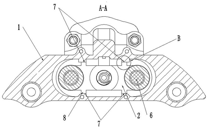 Disc brake of anti-deflection double-push-rod thrust mechanism