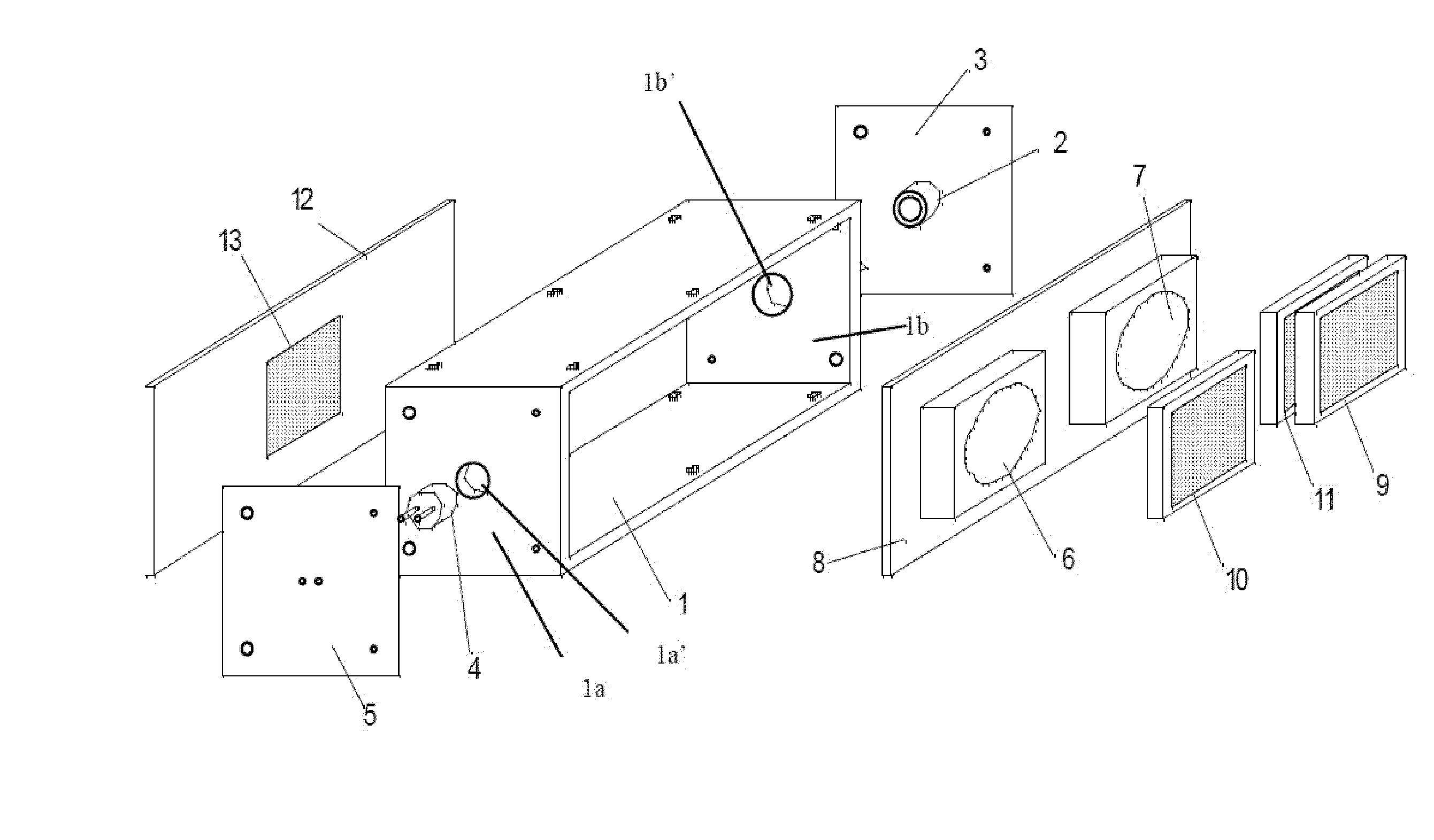 Instrument for determining ozone concentration