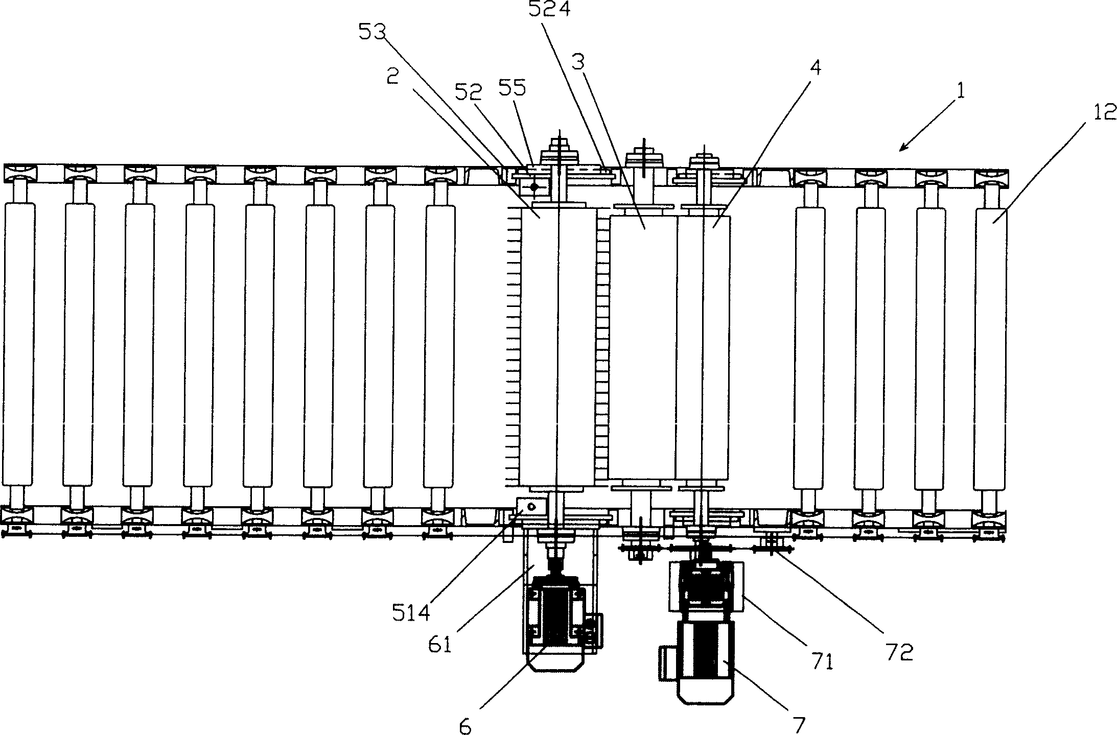 Salient point type plane sheet material surface treating method and equipment thereof