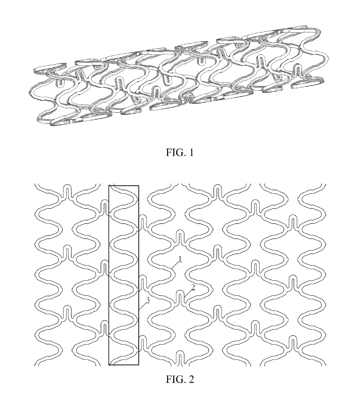 Biodegradable metallic vascular stent and application thereof