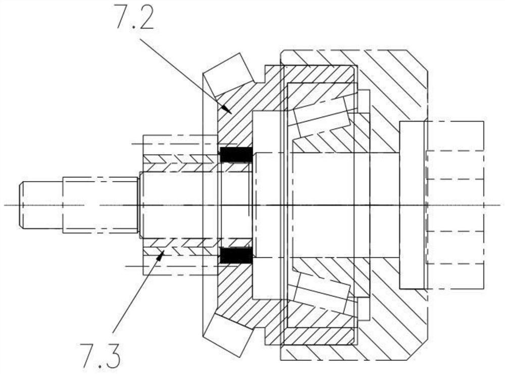 Zero-tension taping machine main shaft structure