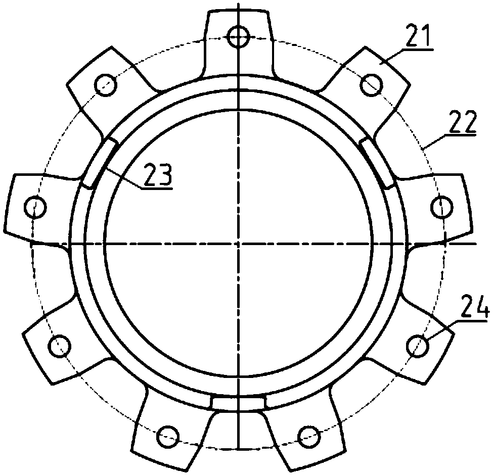 High-speed train shaft-mounted brake disc