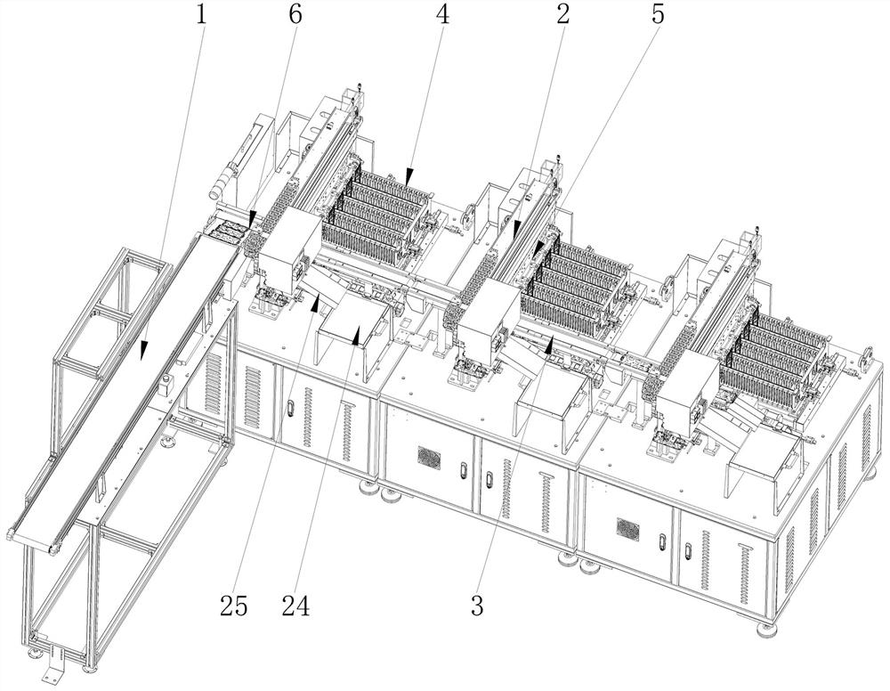 Full-automatic stamping and receiving equipment