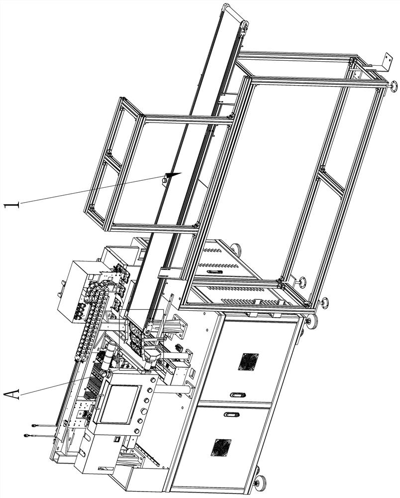 Full-automatic stamping and receiving equipment