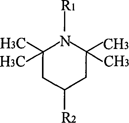 Efficient heat-resisting polyolefine composite light stabilizer, its production and use