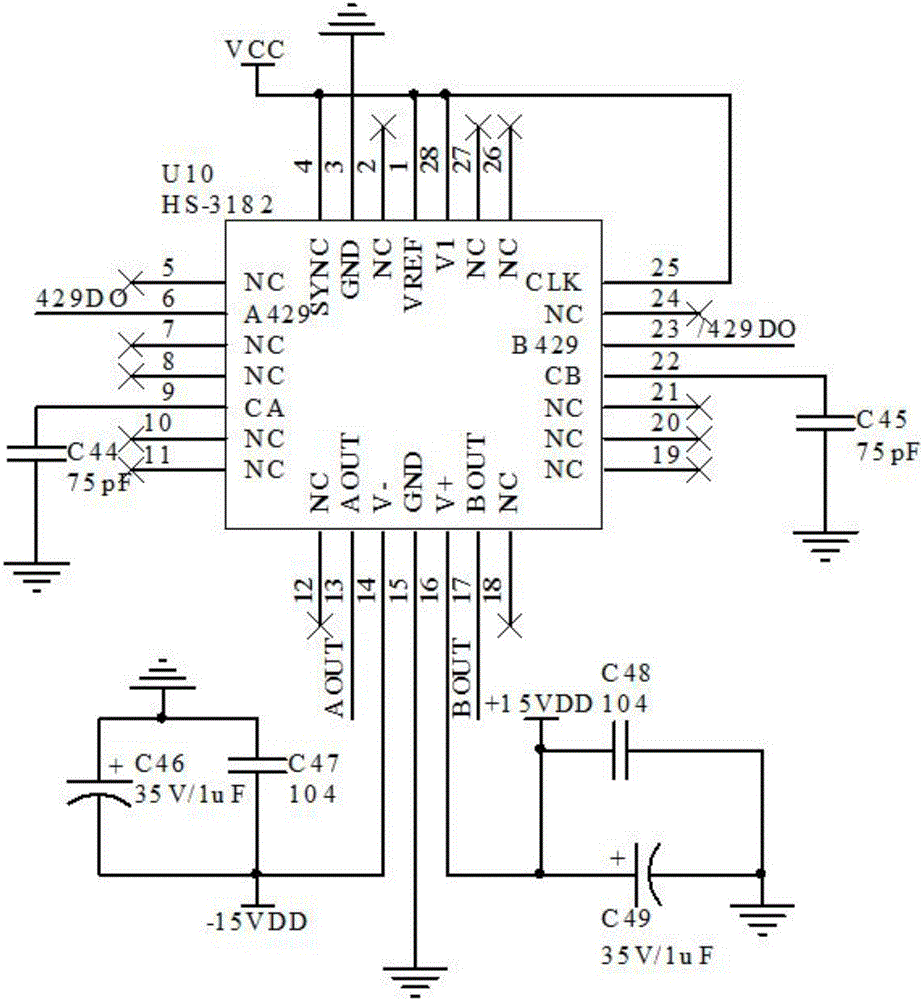 Testing system for aiming at 80C186 architecture interface board