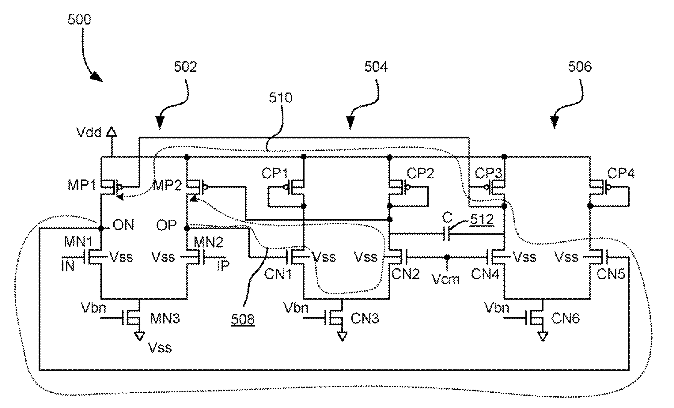 Fully differential amplifier with continuous-time offset reduction