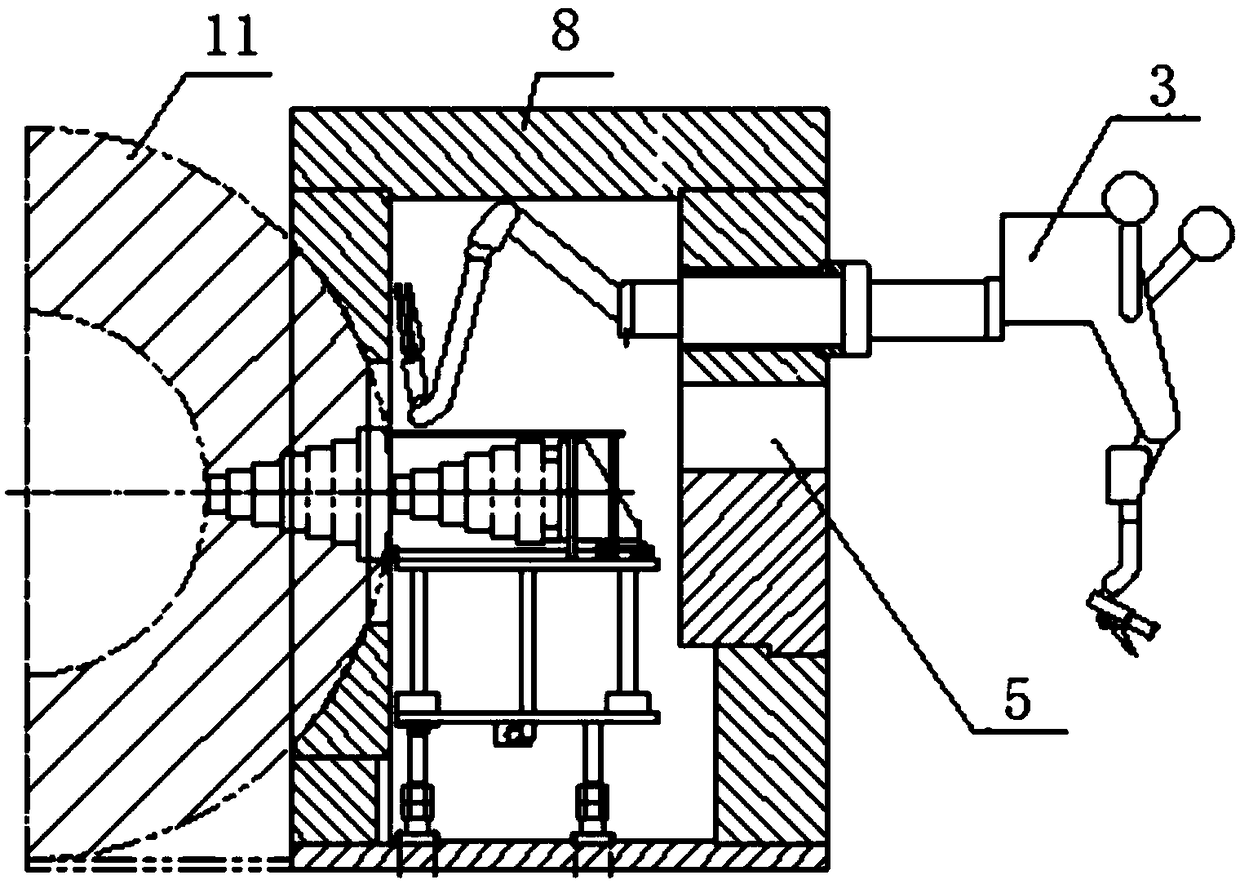 Safe changing system of gamma knife radiation treatment equipment radioactive source