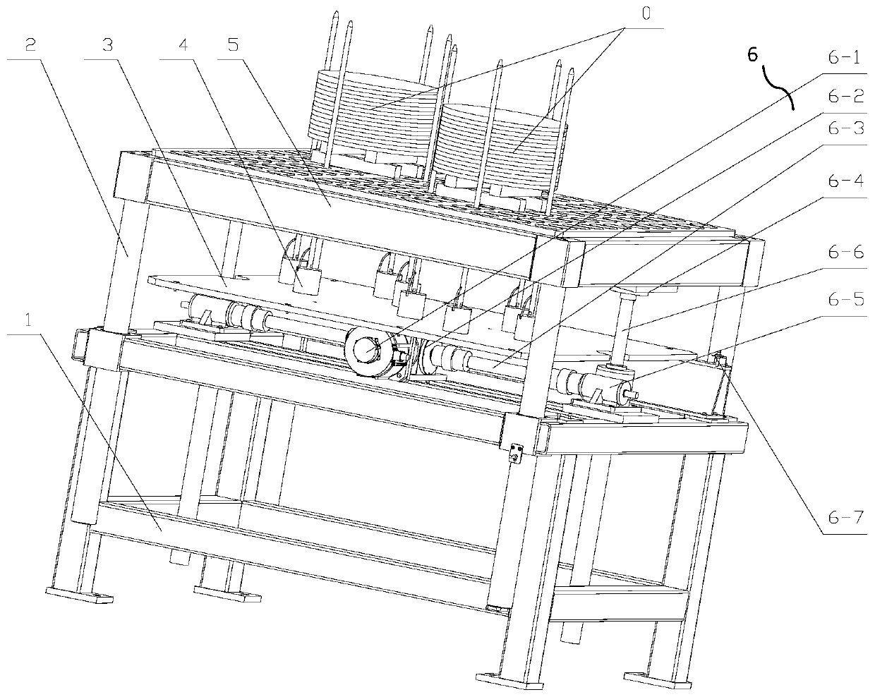 Self-adaptive universal stacking table