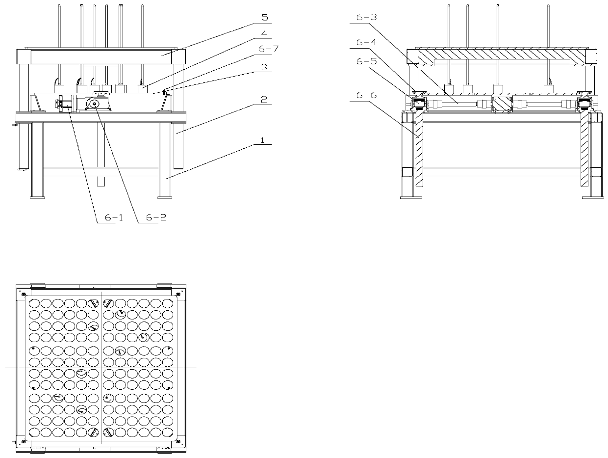 Self-adaptive universal stacking table