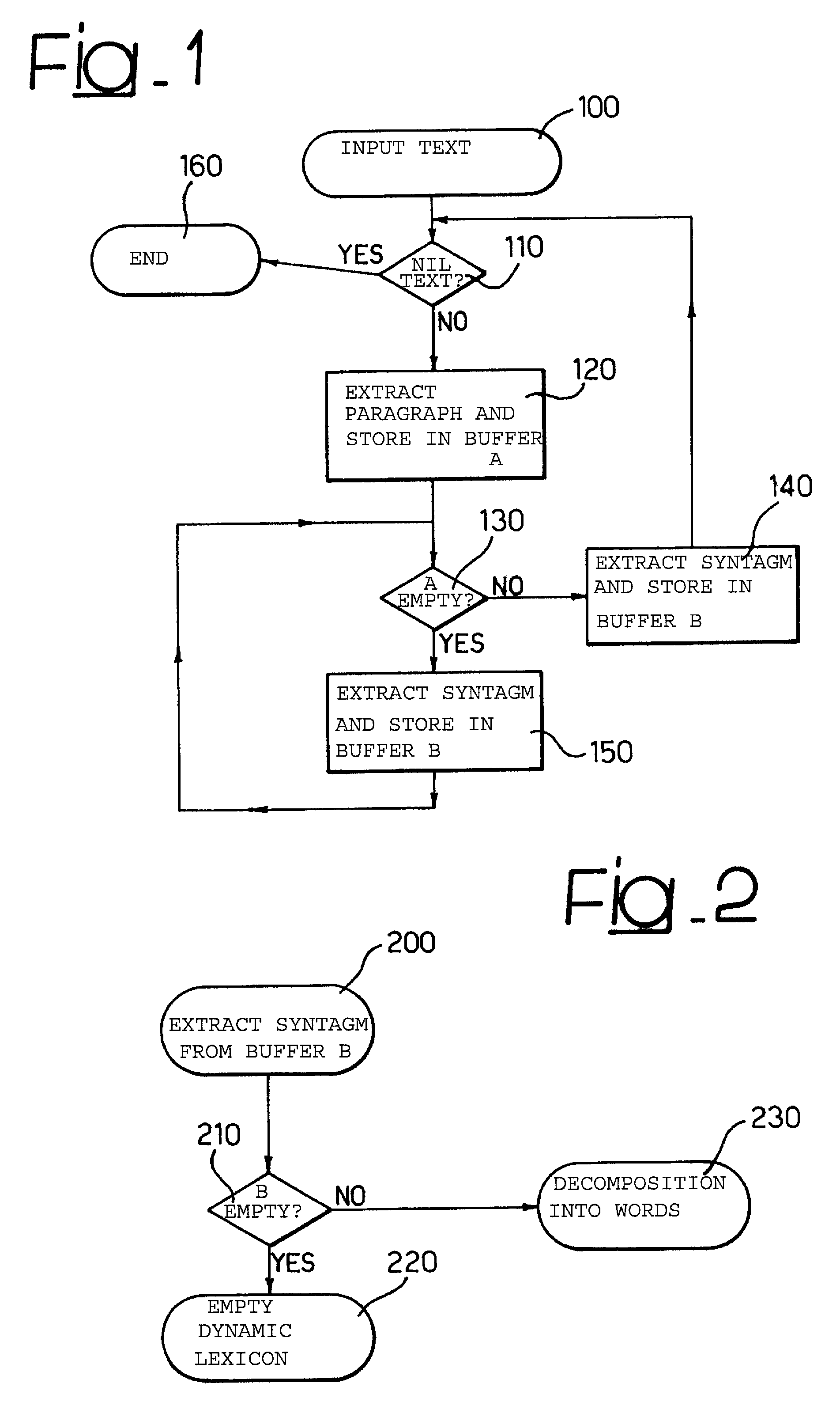 Automatic segmentation of texts comprising chunks without separators