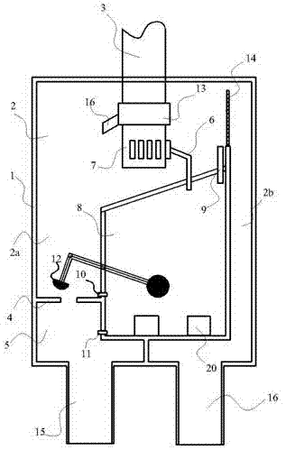 Flow discarding and flow diversion device of rainwater down pipe and flow discarding and flow diversion method