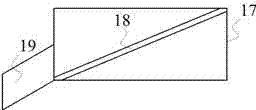 Flow discarding and flow diversion device of rainwater down pipe and flow discarding and flow diversion method