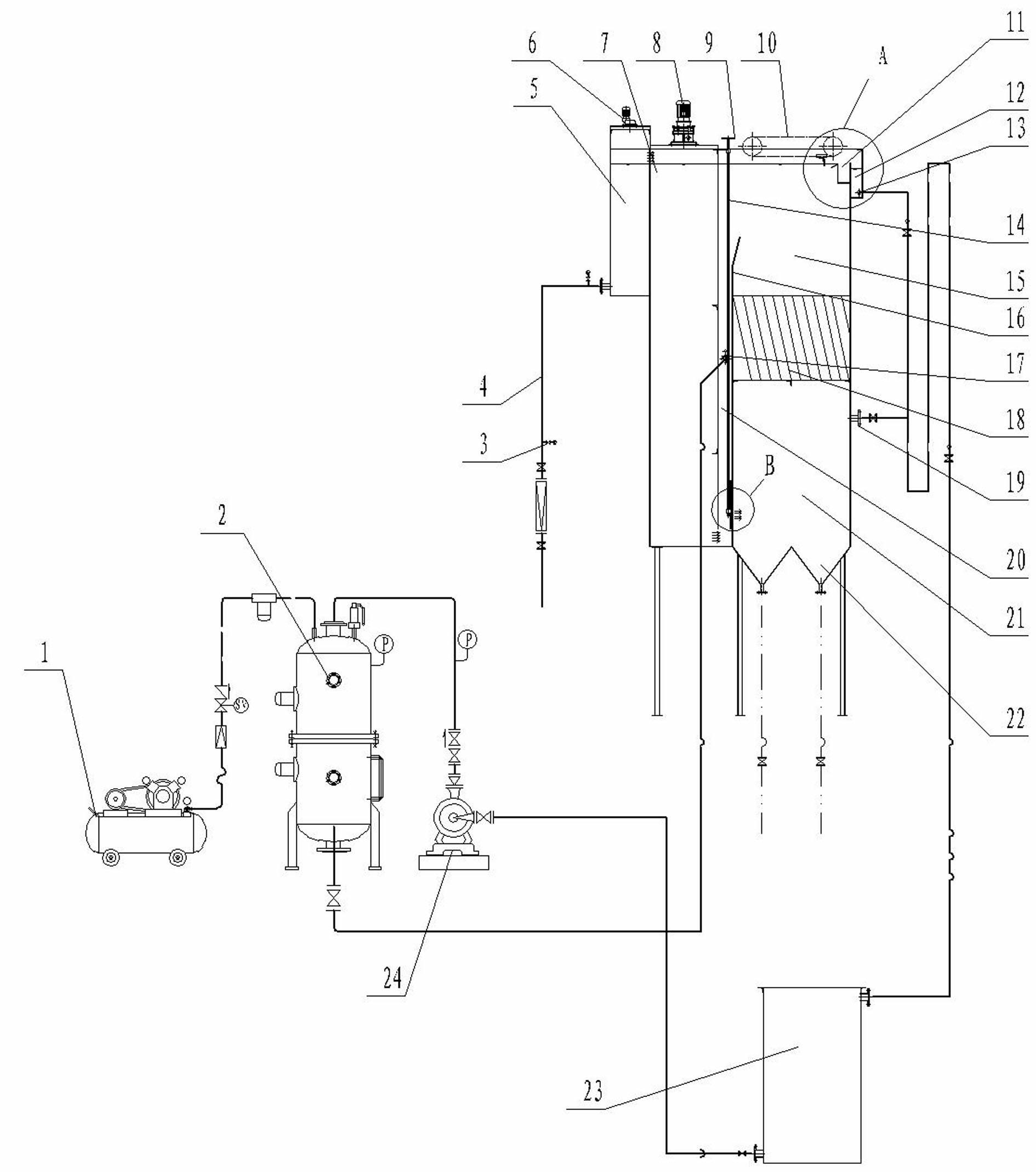 Water purification system and water purification method for inclined tube floating sedimentation tank