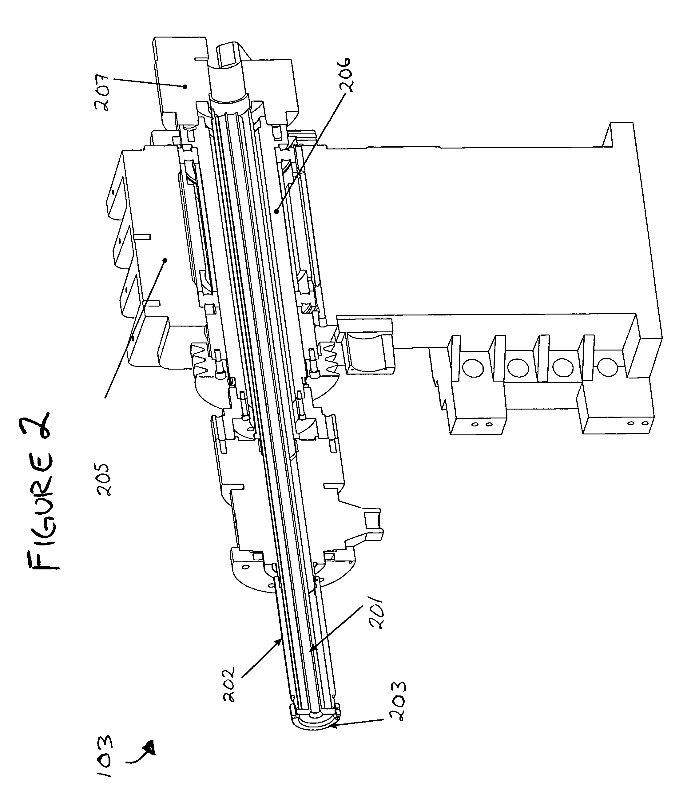 Finned spindle liner