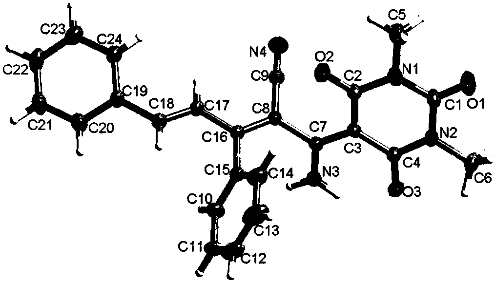 Barbituric acid-cyclohexadiene spiro compound with Boc amino and synthetic method of barbituric acid-cyclohexadiene spiro compound