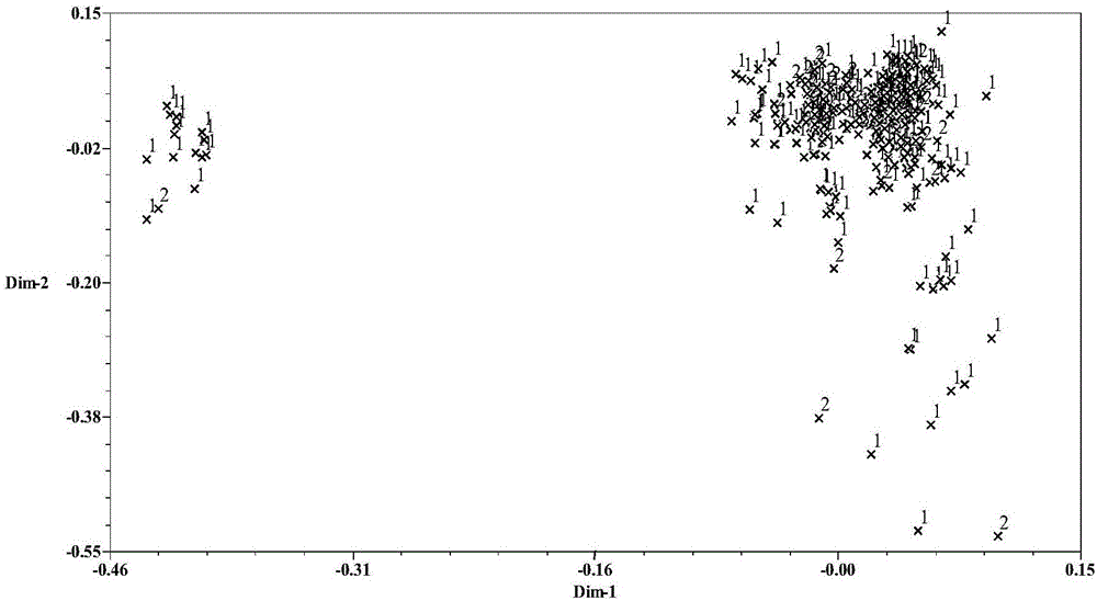 Method for constructing sweet potato core germplasm resource library based on SSR (simple sequence repeat) molecule markers