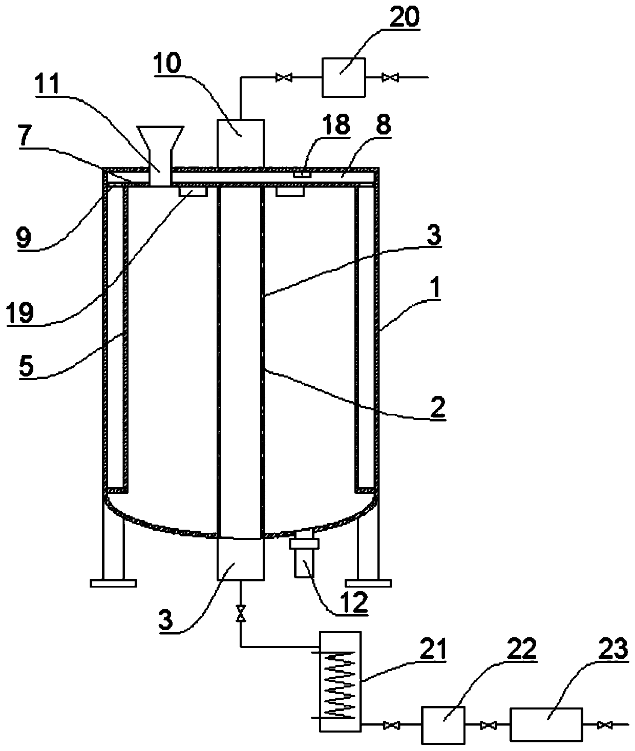 Drying device of multicrystal rock sugar