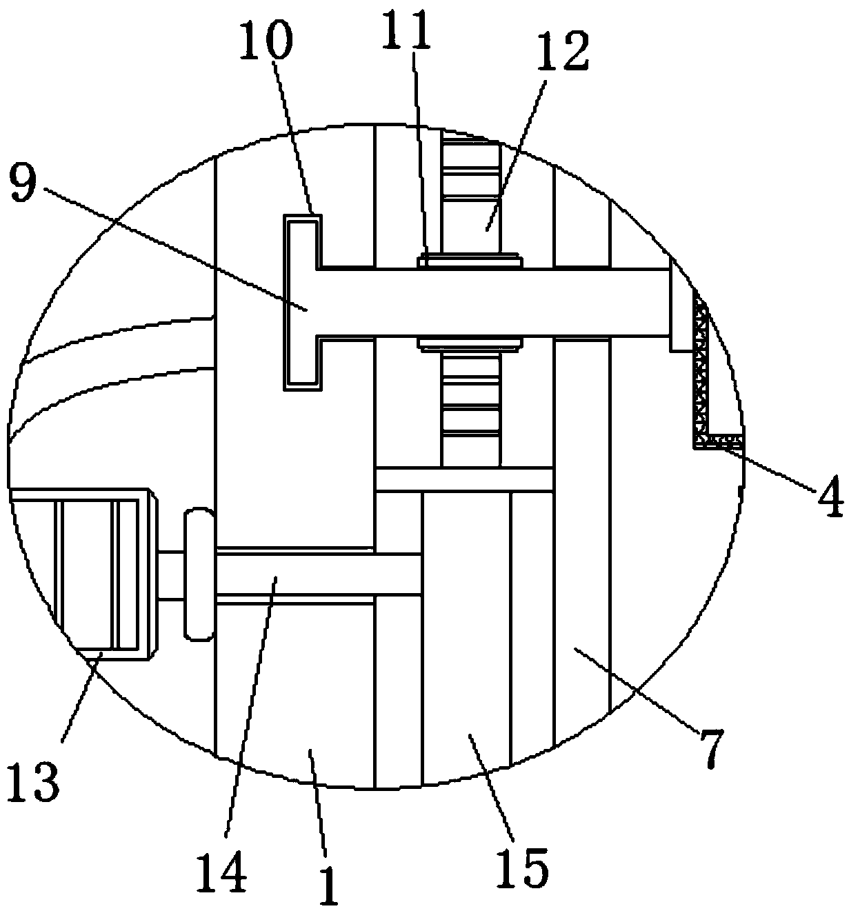 High-efficiency tea drying device