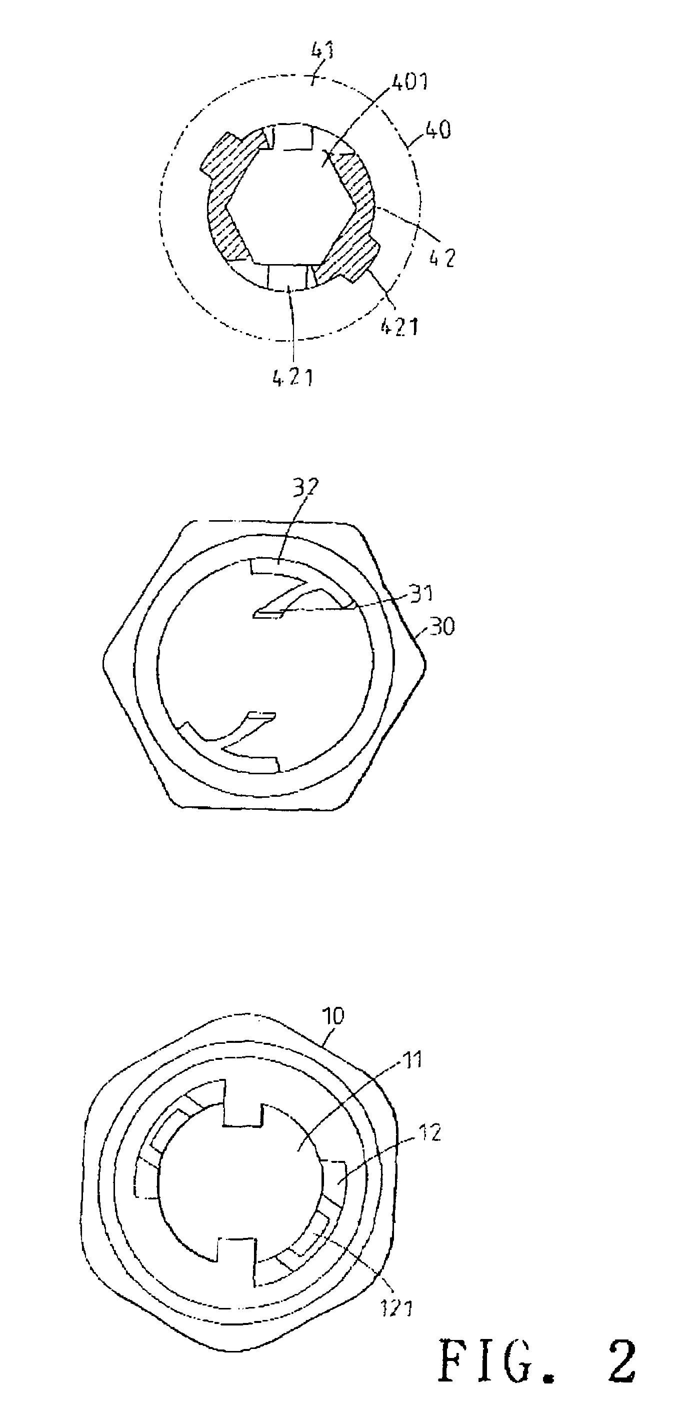 Replacement assembly of handle tool