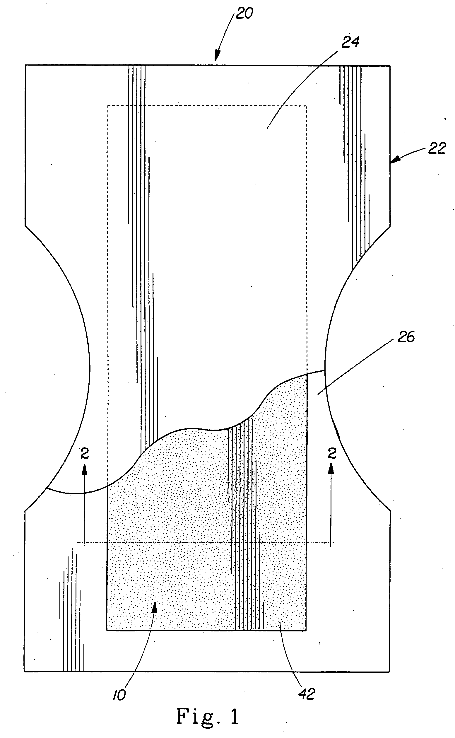 Absorbent article comprising a fibrous structure comprising synthetic fibers and a hydrophilizing agent