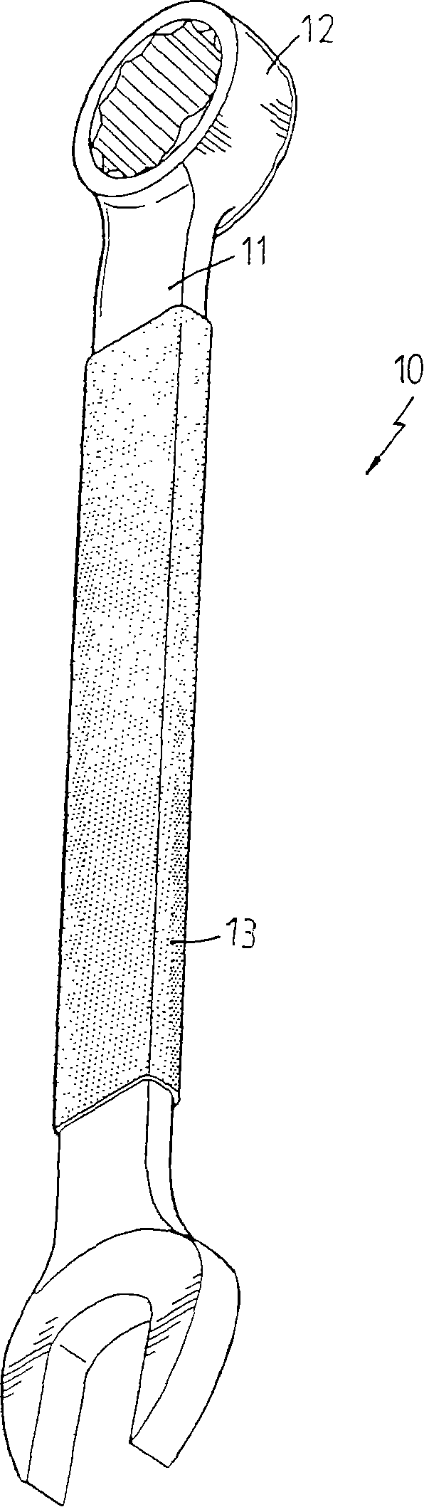 Spanner gripping coating structure