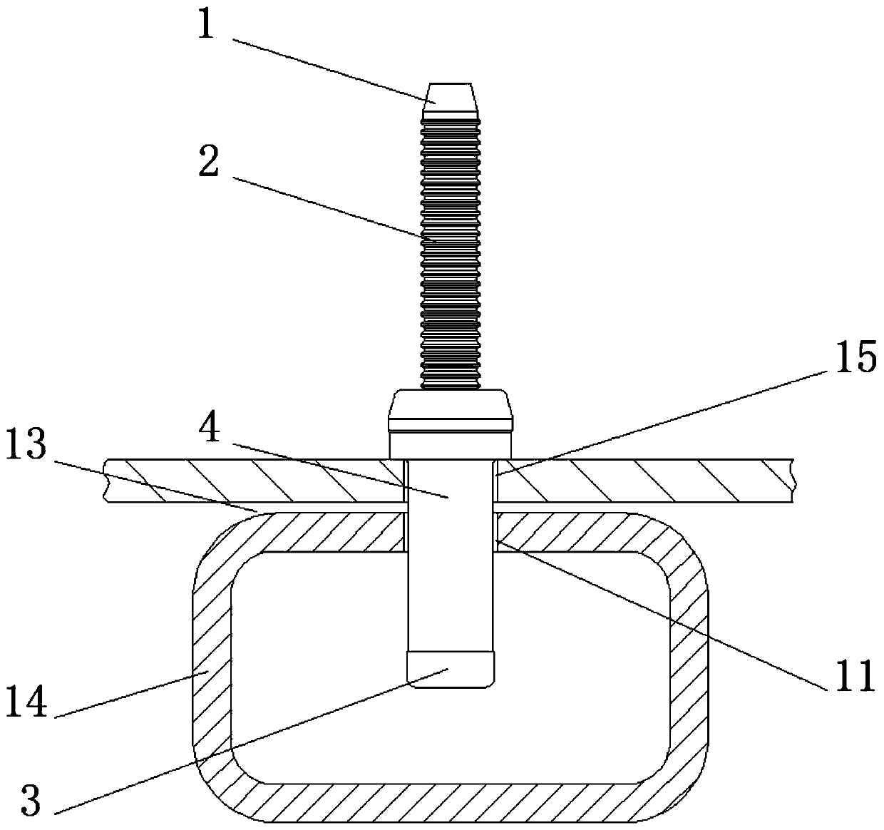 Blind pulling rivet