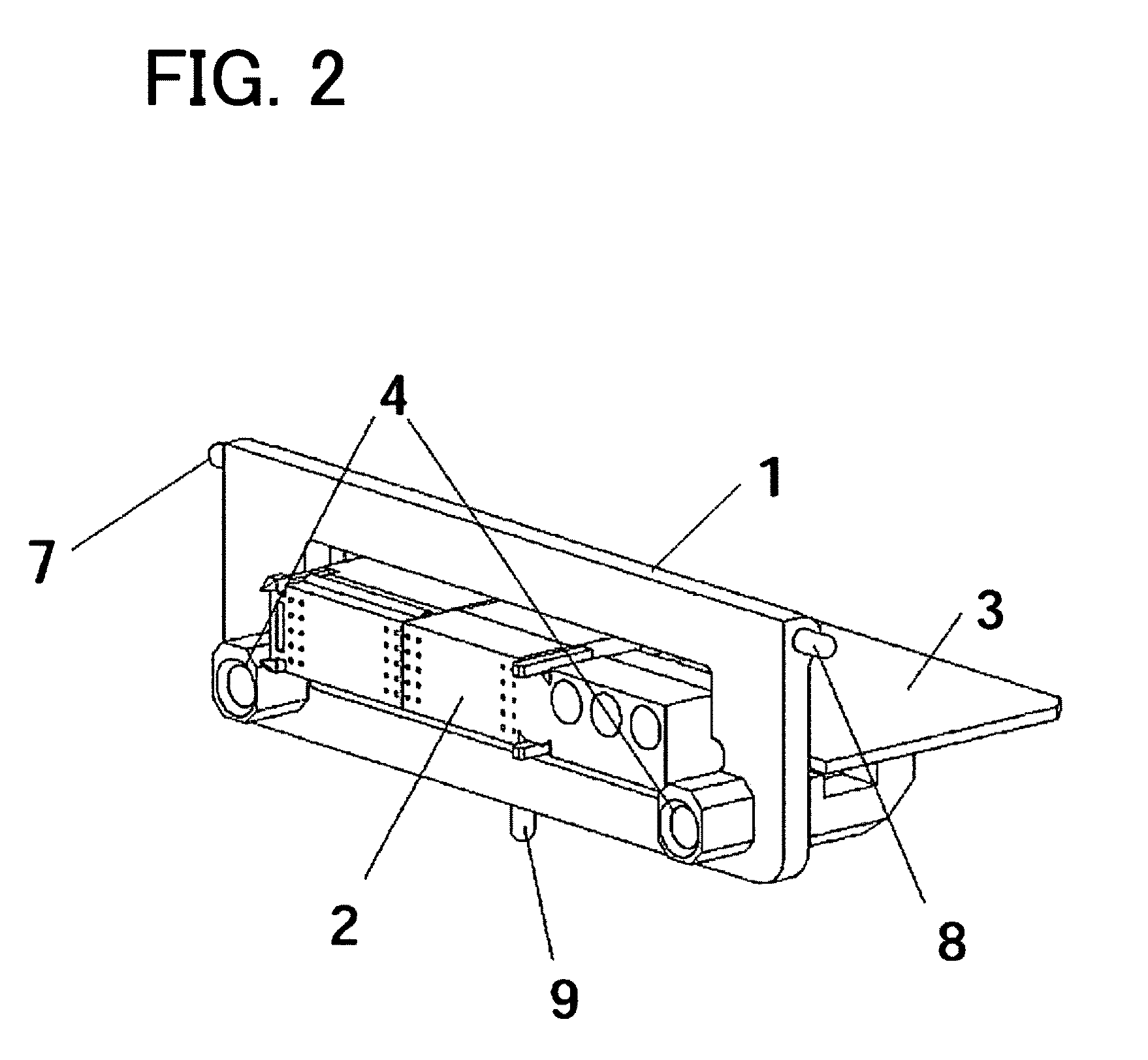 Back plug-in connector device