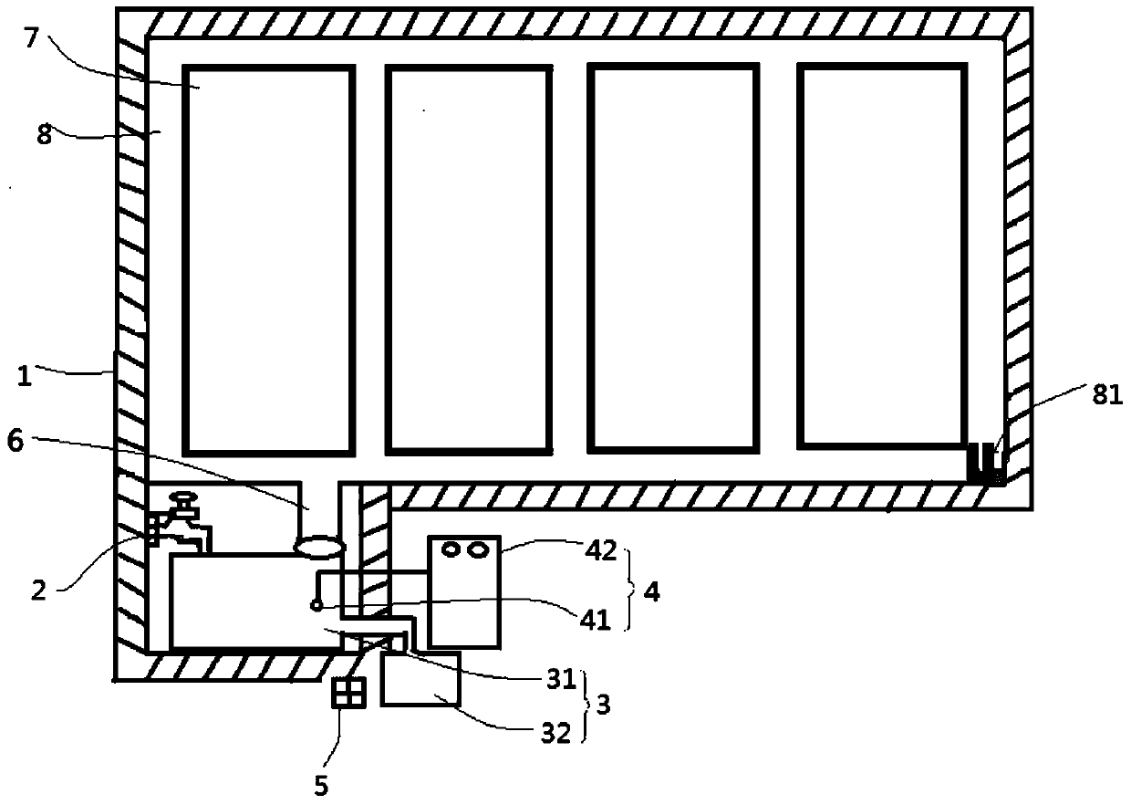 A dry crop wet damage identification device and identification method thereof