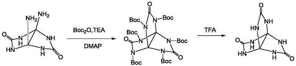 Synthetic method for 3,7,10-trioxo-2,4,6,8,9,11-hexa aza(3,3,3)propellane