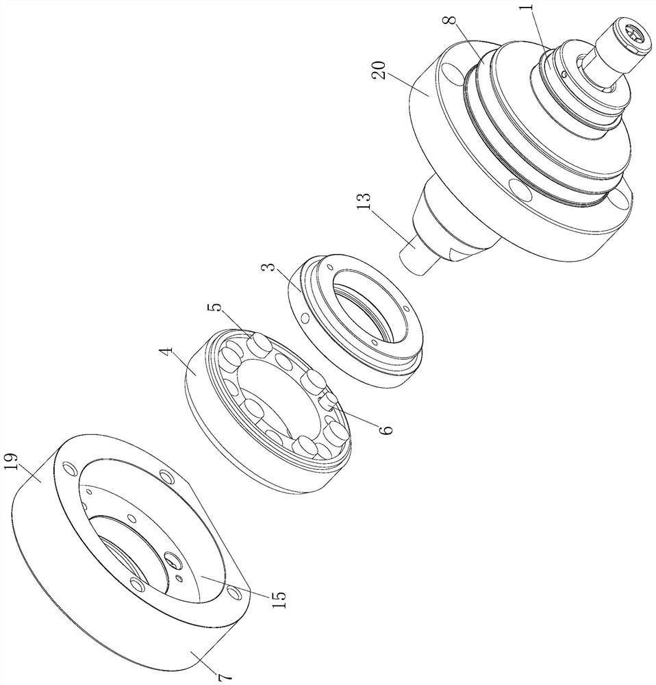 Radial Floating Spindle Device with Gravity Compensation