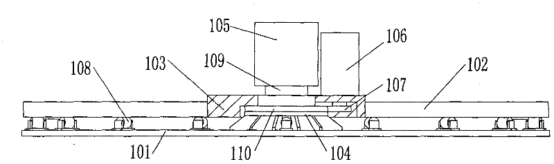 Movable type rotary hot-pressing production line for brake block die