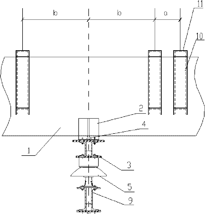 Bus suction-resisting bracket