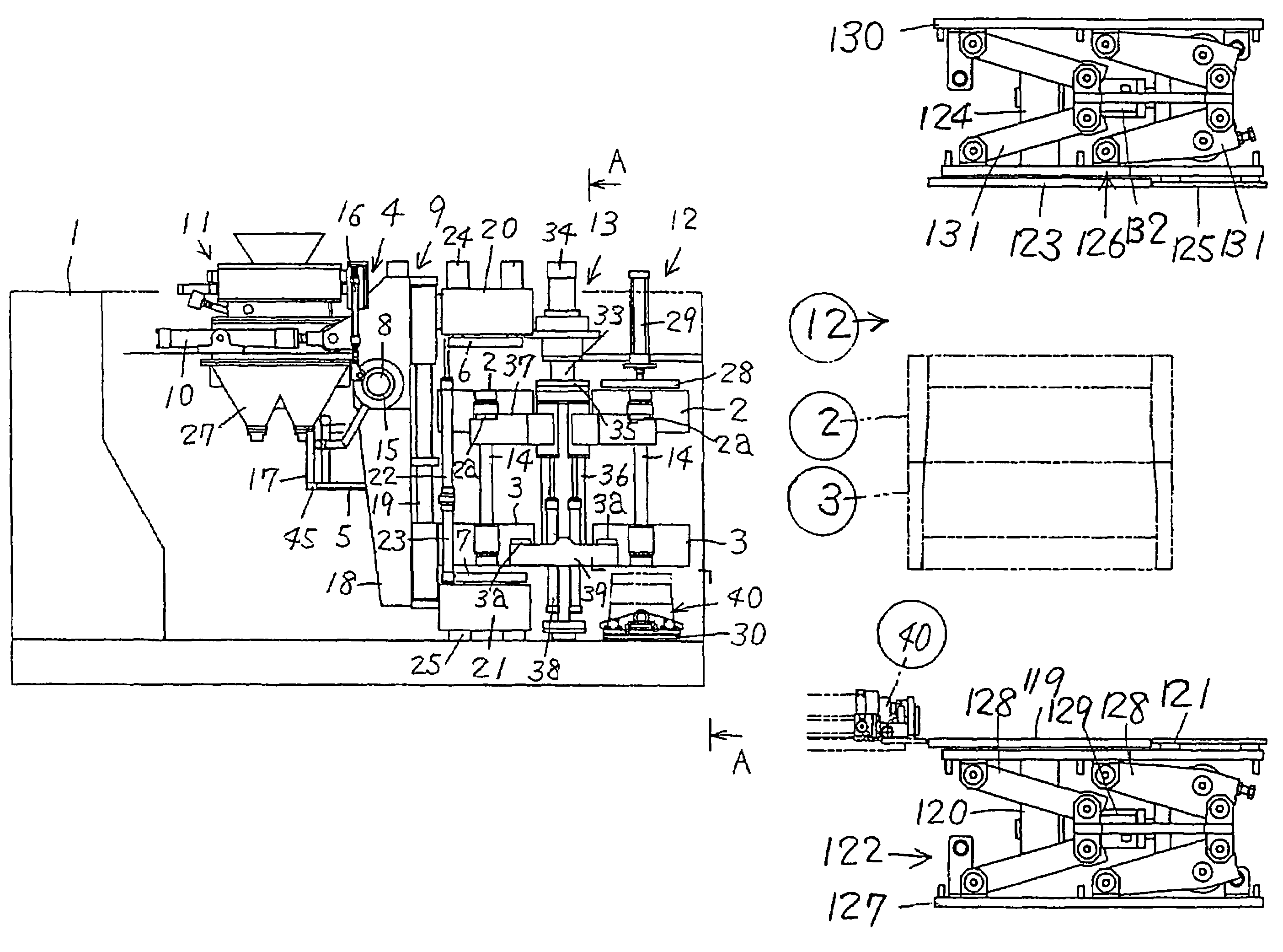 Method and apparatus for molding an upper and a lower mold having no flask, and a method for replacing a match plate used therefor