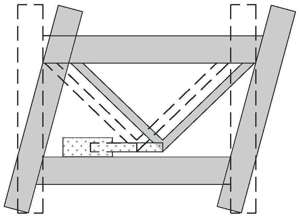 Buckling restrained brace outrigger truss and composite shock absorption high-rise structure system