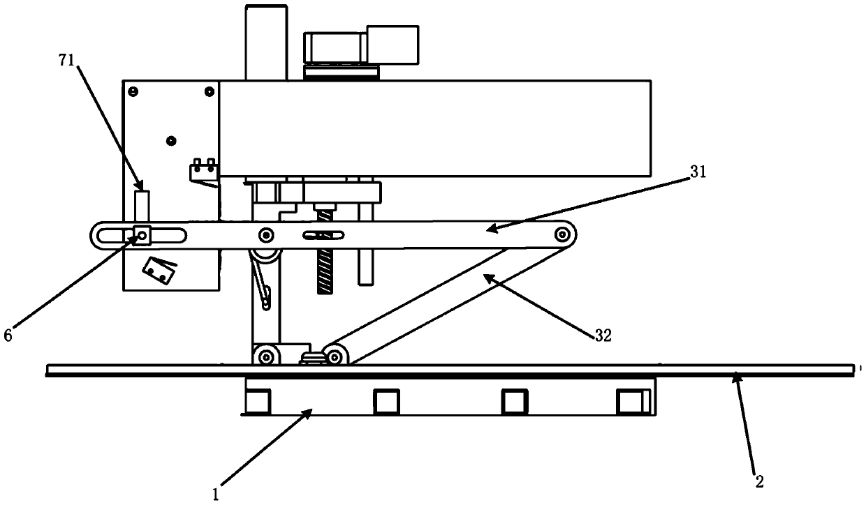 A lifting and rotating lamp