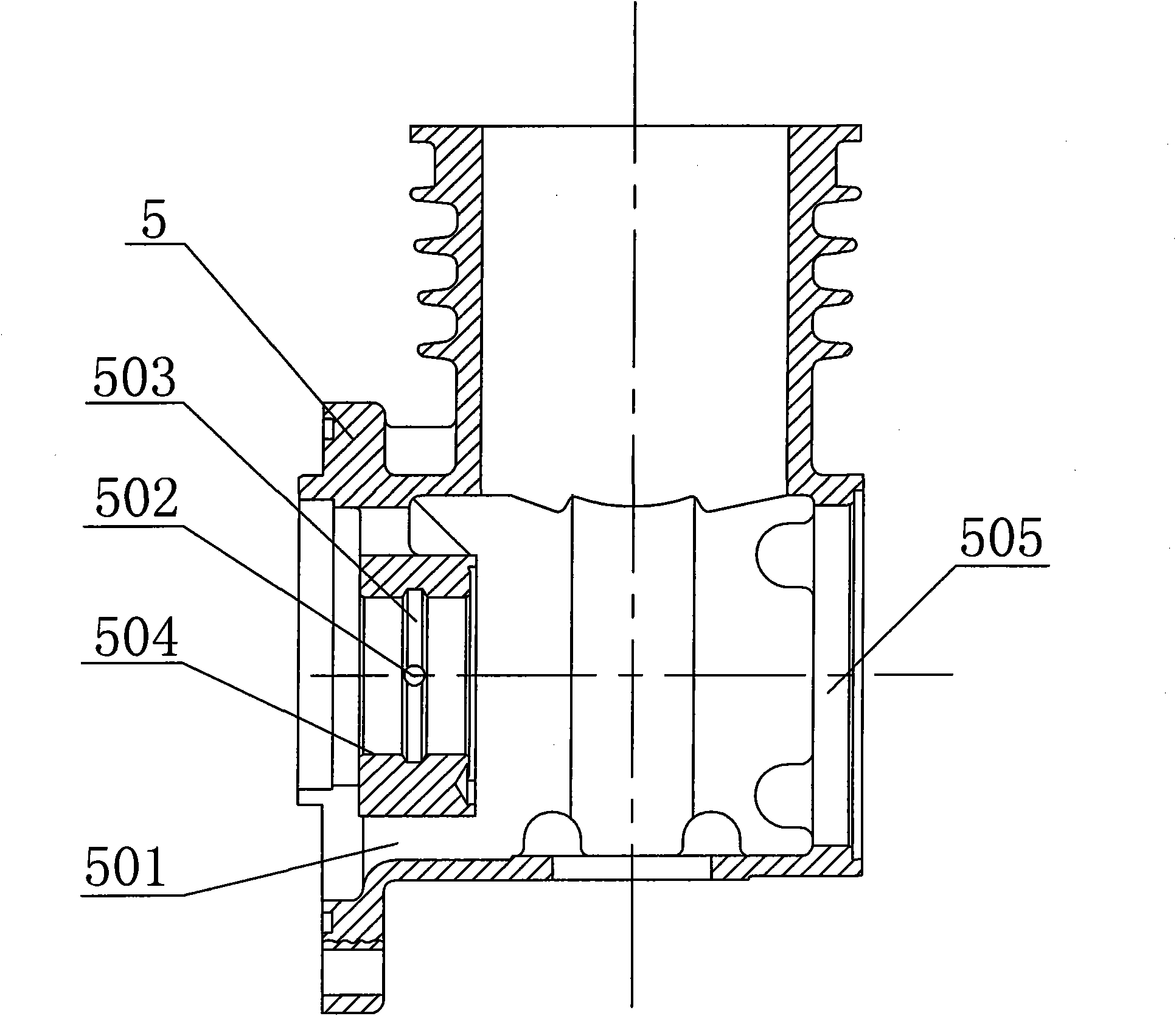 Energy-saving automobile water-cooling air compressor