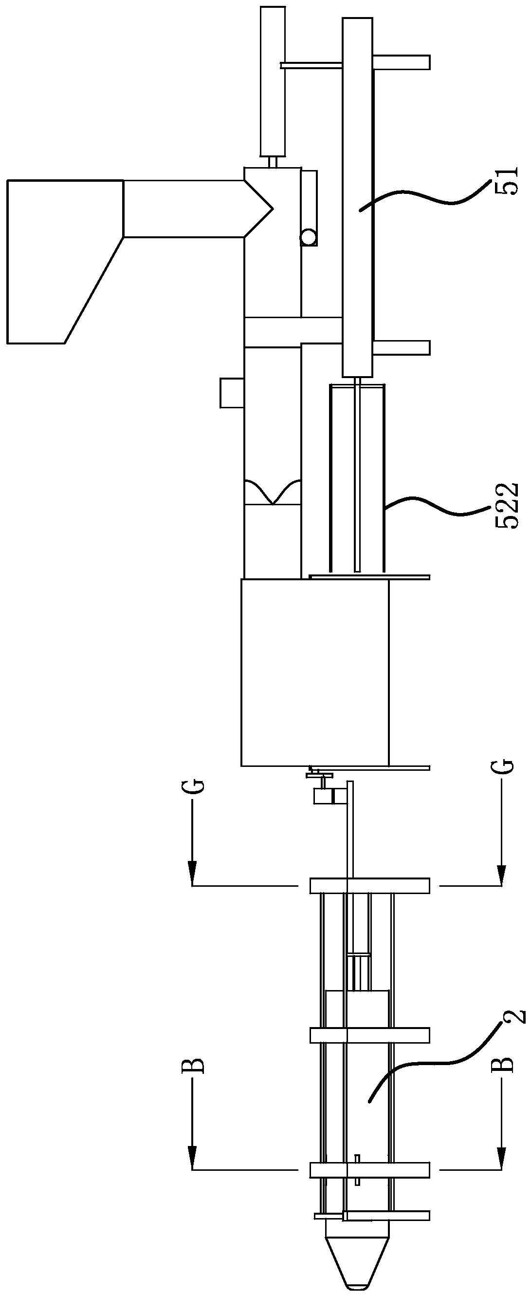 A bagging mechanism for packaging equipment