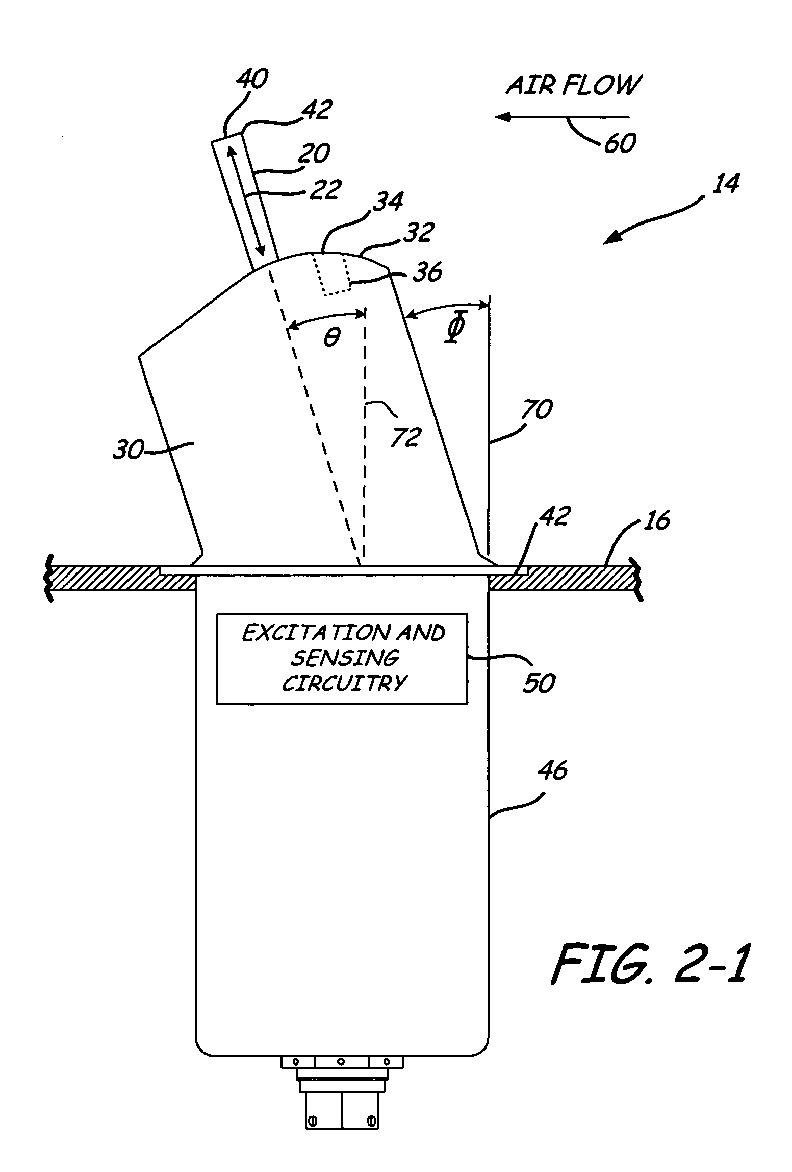 Ice detector for improved ice detection at near freezing condition