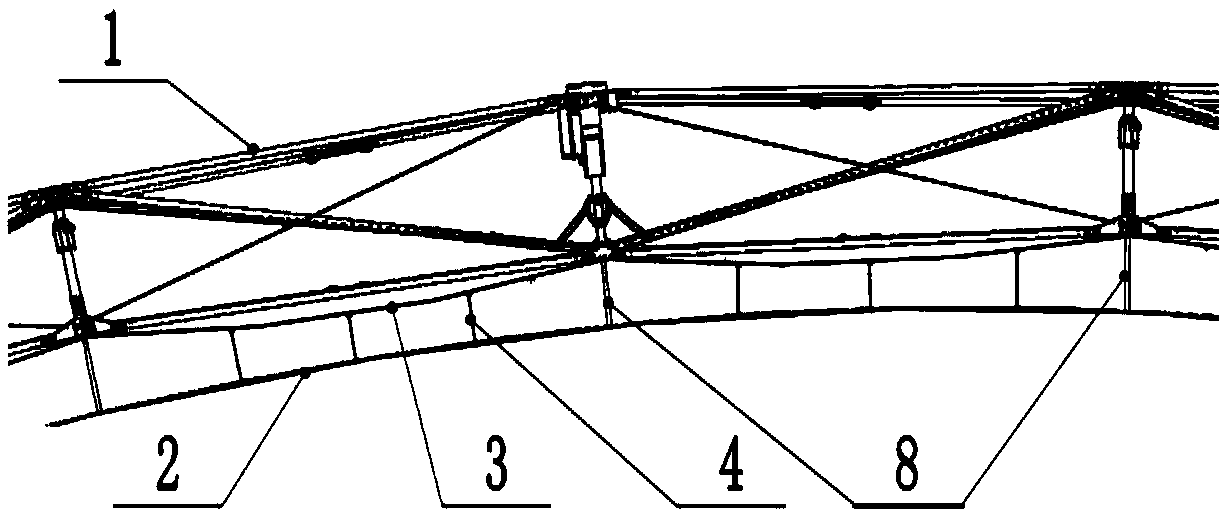 High rigidity retractable parabolic cylindrical antenna