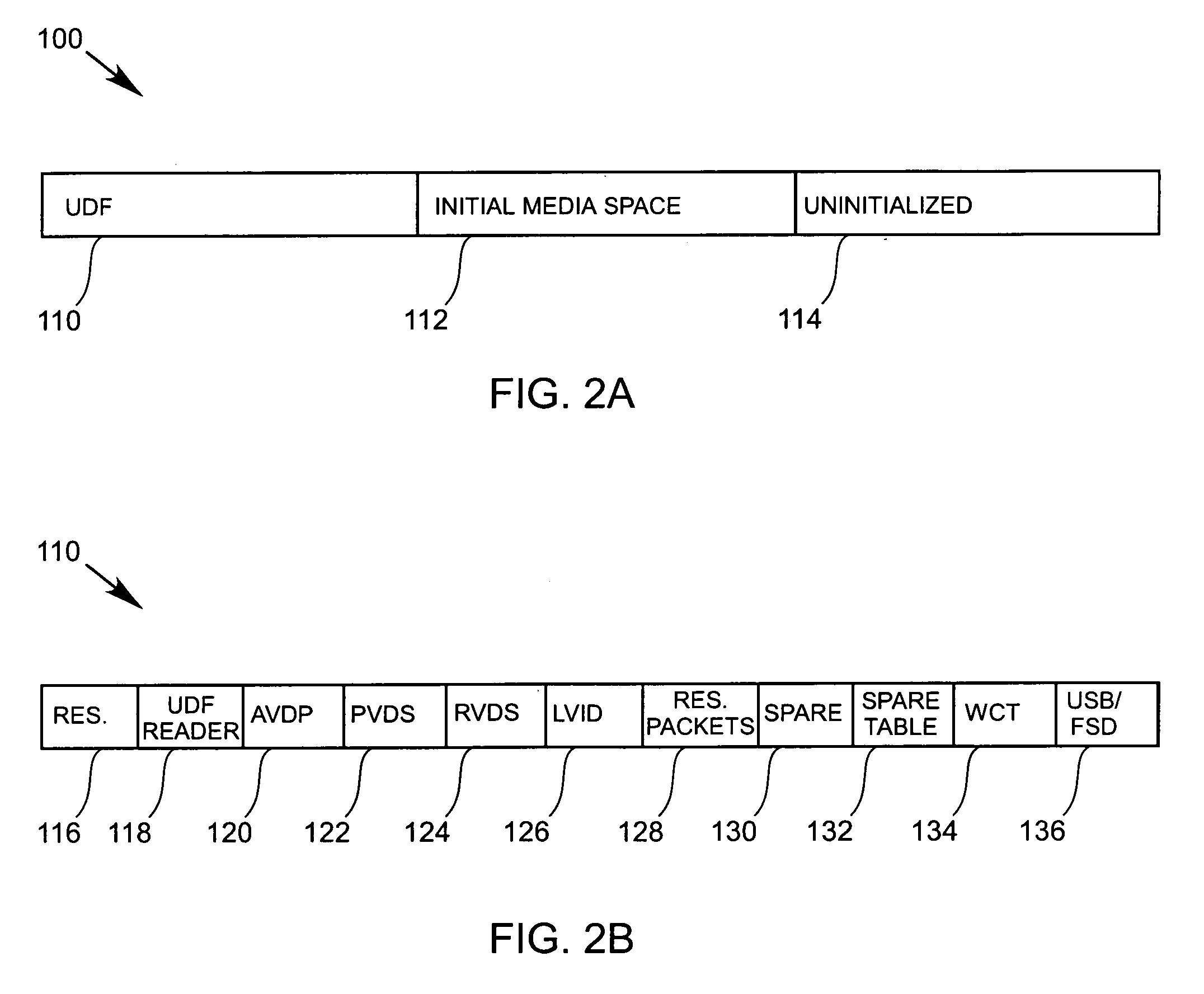 Method and apparatus for formatting and initialization of re-writable optical media using multiple tracks