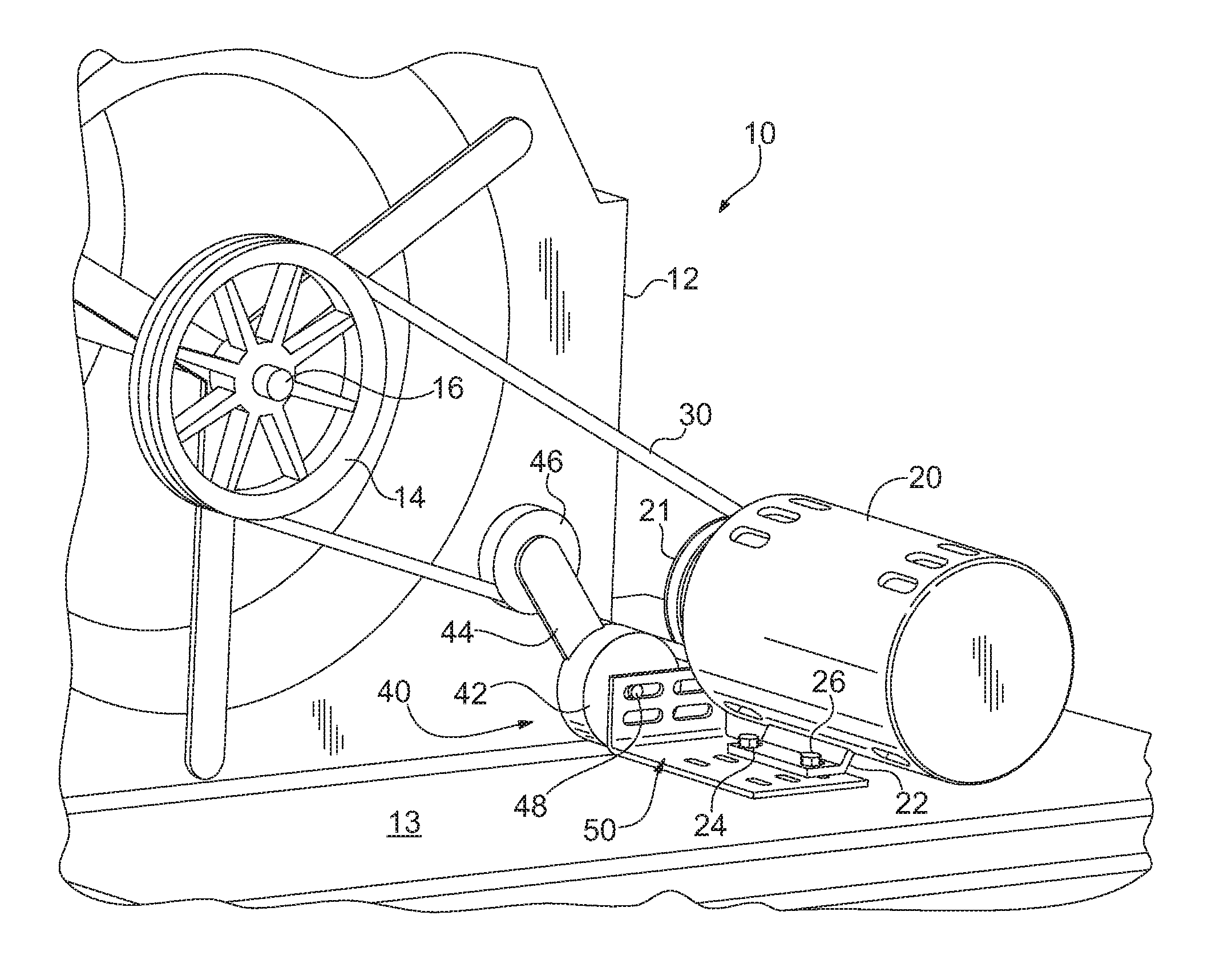 Belt tensioning system